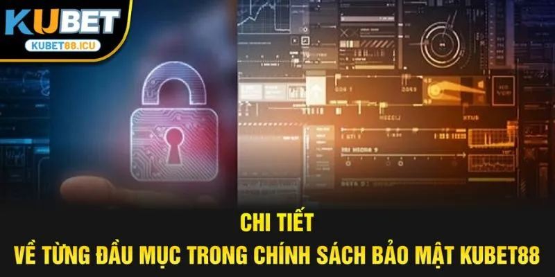 Chi tiết về từng đầu mục trong chính sách bảo mật kubet88